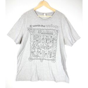 Voodoo Doughnut T-Shirt Mens XL Grey Graphic Portland Oregon Souvenir Novelty